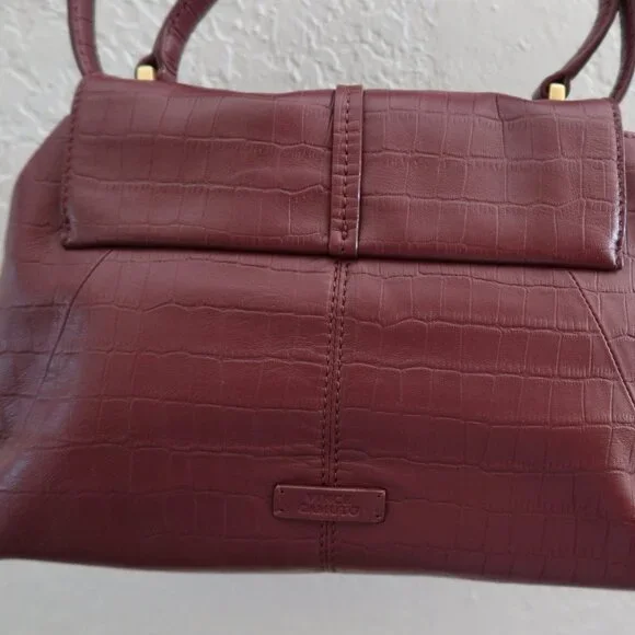 Vince Camuto Erela Pebbled Leather Satchel Adjustable shoulder strap New - Picture 3 of 7